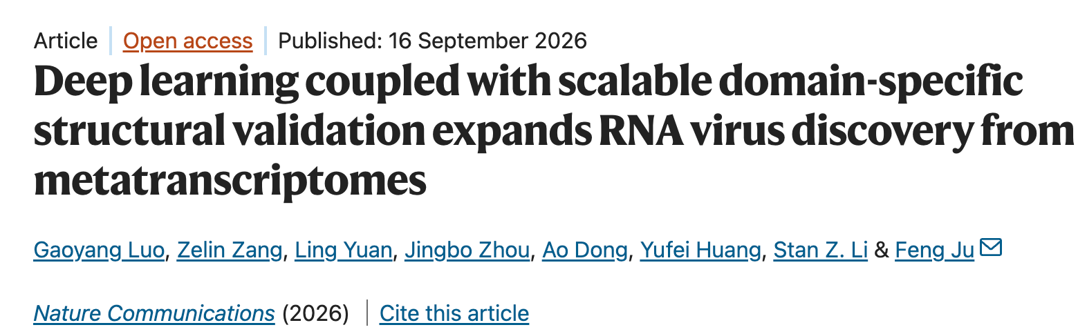 Nature Communications Rider article